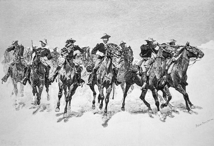 'Captain Dodge's Colored Troopers to the Rescue' (engraving)