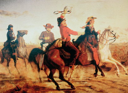 Terry's Texas Rangers, c.1845 (oil on canvas)