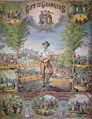 'Gift for the Grangers', 1867 (colour litho)