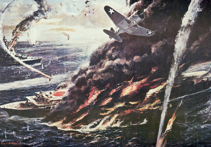 Death of the Shoho, May 1942 (oil on canvas)