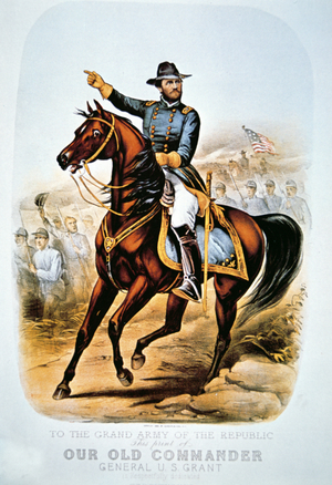 Our Old Commander General U.S. Grant, 1880s (colour litho)
