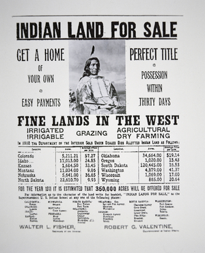 Indian Land for Sale, 1911 (litho)