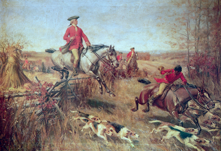 The First Gentlemen of Virginia, 1909 (colour litho)