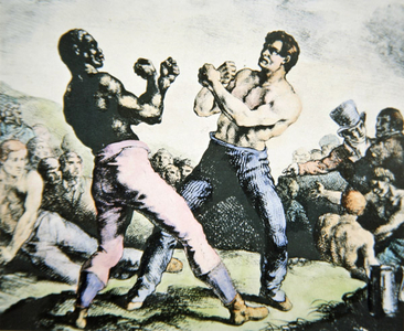 The Boxers (colour litho)