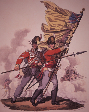 British Soldiers (colour litho)