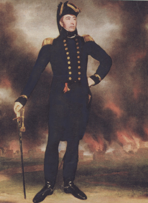 Sir George Cockburn (1772-1853) (colour litho)