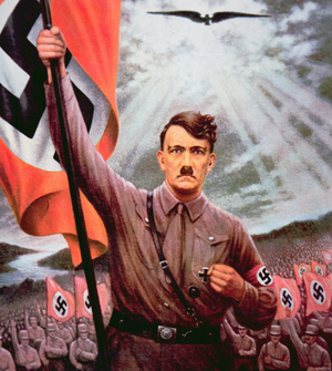 Hitler, c.1935 (colour litho)