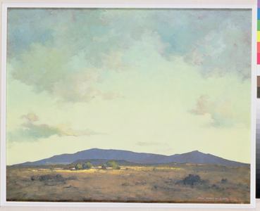 New Mexico Landscape, 1964 (casein on masonite)