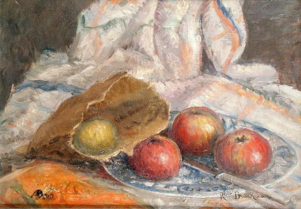 Apple Still Life (oil on board)