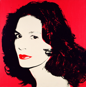 Portrait of Florinda Bolkan, 1981 (synthetic polymer and silkscreened ink on canvas)