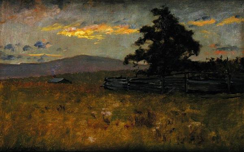 Green and Gold (oil on canvas)