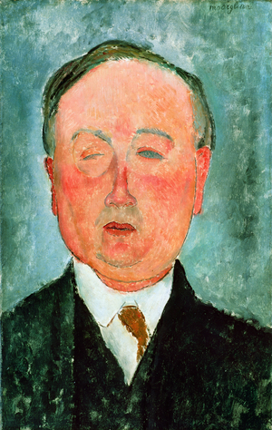 The Man with the Monocle, said to be Bidou, c.1918-19 (oil on canvas)