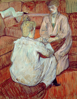 The Card Game, 1893 (oil on board)