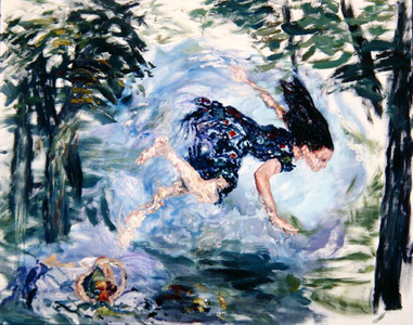 El Almuerzo sobra la Hierba, 1995 (oil & acrylic on fabric)