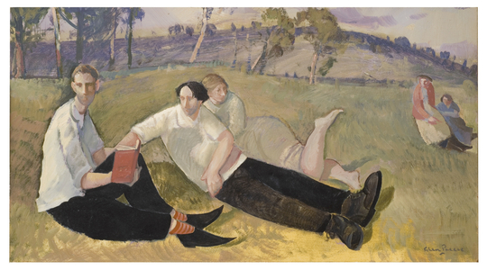 The Poet (oil on board)