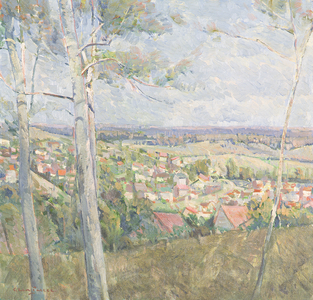 Landscape, near Campbelltown (oil on canvas)