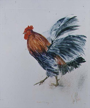 Le Coq I, 1993 (monoprint)