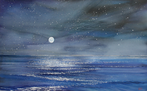 Night Sky, 2004 (w/c on paper)