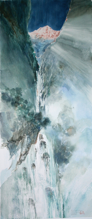 Waterfall, from the Vertigo Series, 2004 (w/c on paper)