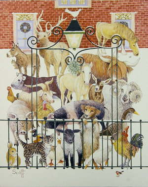 Cared For (oil on canvas)