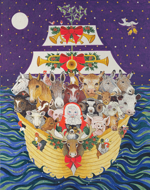 Christmas Arrival (oil on canvas)