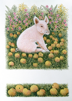 One More Apple (oil on canvas)