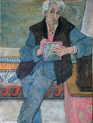 Self Portrait (oil on board)