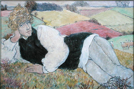 Nymph on the Rocks No.2, 1991 (oil on board)