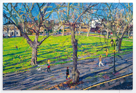 Winter, Highbury Place, 2008 (oil on board)