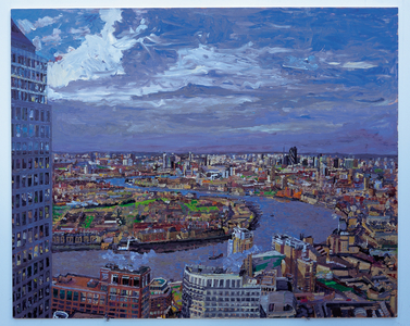 The city from HSBC, 2005 (oil on board)