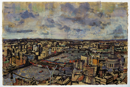 Evening, West from Vertigo Bar, 2004 (oil on board)