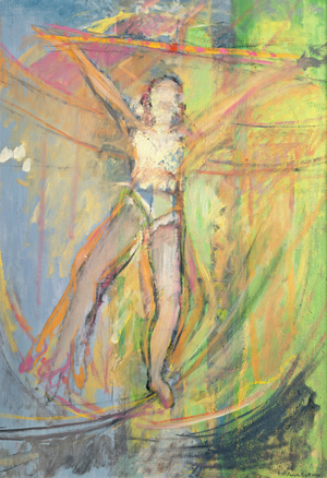 Walking a Tightrope, 1992 (oil on canvas)