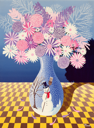 Snowman Vase