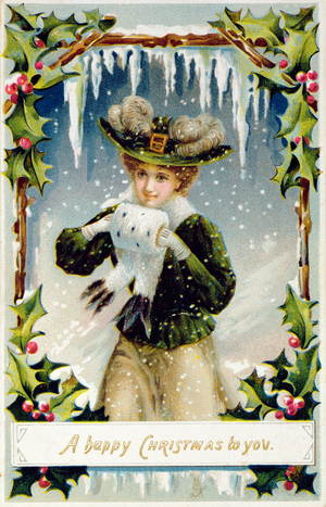 A Happy Christmas to You, early 20th century christmas card (print)