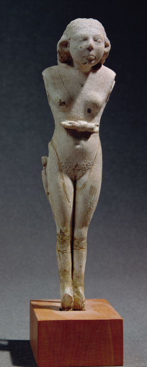 Statuette of a nude female, Thinite Period, c.3100-2700 BC (hippopotamus ivory)