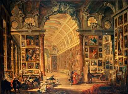 Interior View of The Colonna Gallery, Rome (oil on canvas)