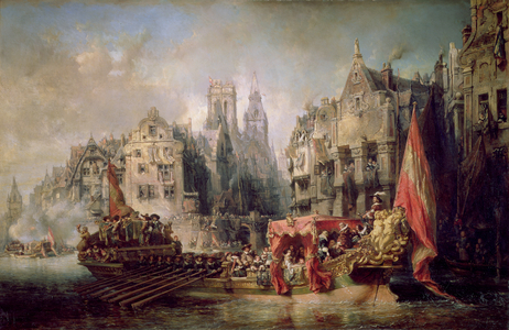 The Arrival of Fernando Alvarez de Toledo, Duke of Alba (1508-82) at Rotterdam in 1567, 1844