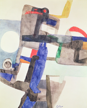 Composition, 1956 (w/c on paper)