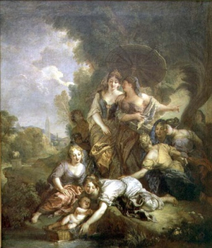 Moses Saved from the Water, 1701 (oil on canvas)