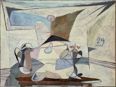 Still Life with a Lamp, 1936 (oil on canvas)
