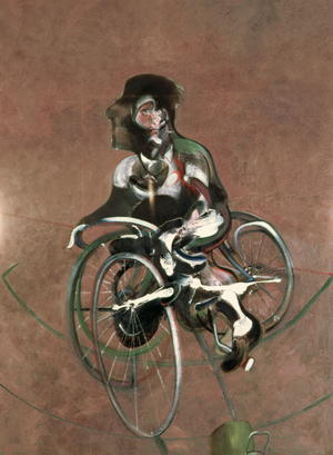 Portrait of George Dyer Riding a Bicycle, 1966