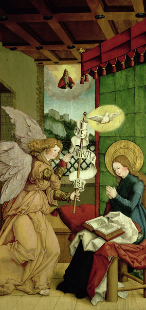 The Annunciation (oil on panel)