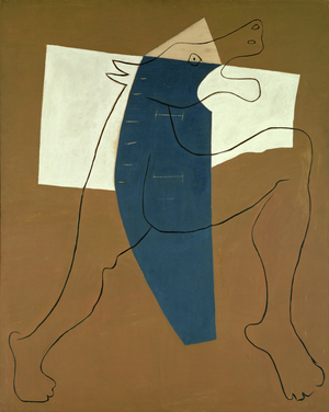 The Running Minotaur, 1928 (oil on canvas)