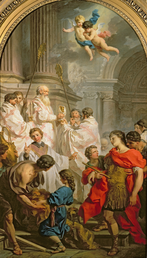 The Mass of St. Basil (oil on canvas)