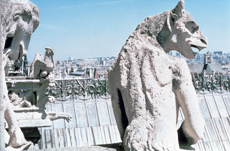 Gargoyles, from the Galerie des Chimieres, 14th century (photo)