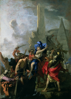 The Rape of Helen (oil on canvas)