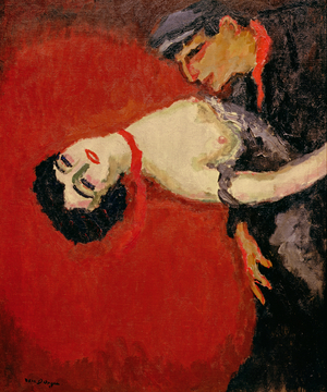 Red Kiss, 1907 (oil on canvas)