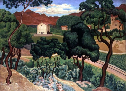 Landscape (oil on canvas)