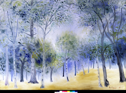 Wood Clearing Landscape, 1951 (watercolour)