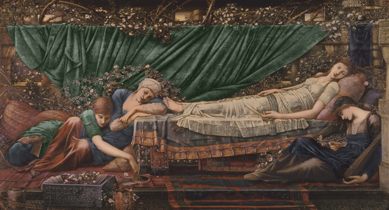 The Sleeping Beauty, 1870-90 (oil on canvas)